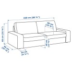 3 Cushion Sofa Dimensions