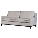 Cream Sofa With Black Piping