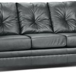 Faux Leather Grey Sofa Bed