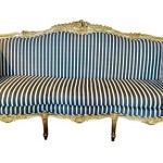 French Provincial Sofa Reupholstered