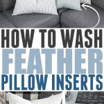 How To Wash Feather Sofa Pillows