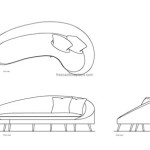 Kidney Shaped Sofa Cad Block