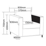 One Seater Sofa Dimensions