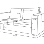 Sofa Armrest Dimensions
