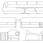 Sofa Elevation Cad Block